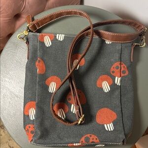 Maika City Sling Crossbody Mendocino Mushrooms Print